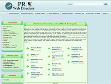 Tablet Screenshot of freeprwebdirectory.com